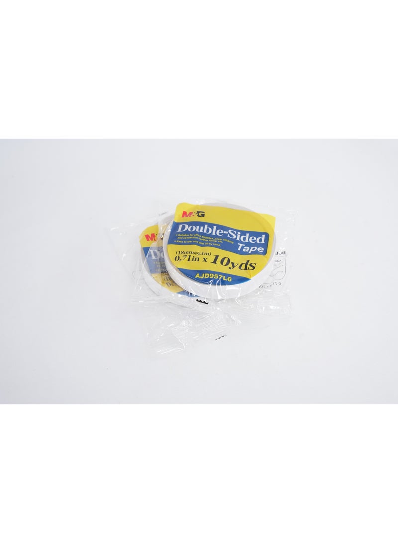 M&G double sided Tissue Tape 18mm x10y (1 roll) - Image 3