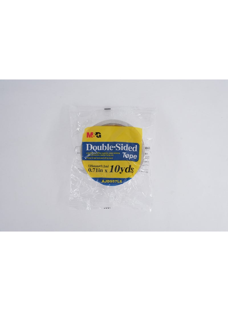 M&G double sided Tissue Tape 18mm x10y (1 roll) - Image 1