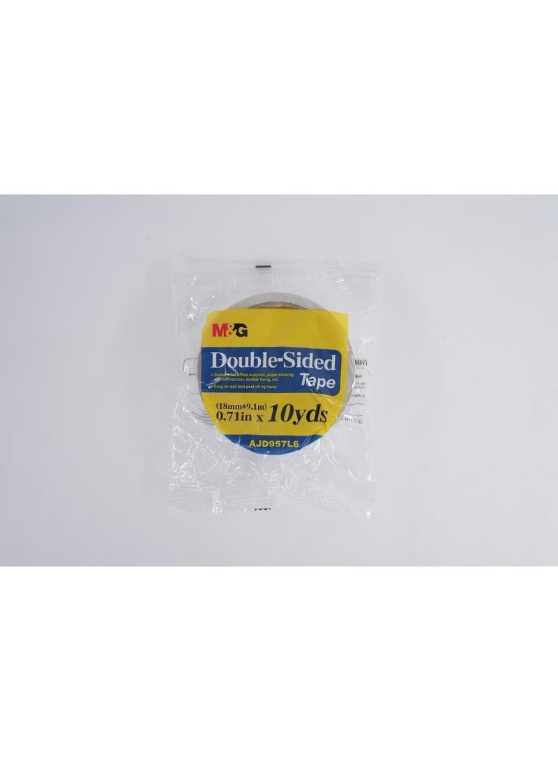 M&G double sided Tissue Tape 18mm x10y (1 roll) - Image 1
