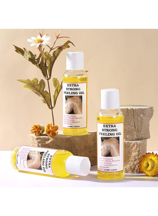 Extra Strong Peeling Oil | 110ml Body Exfoliator Effective Peeling Oil,Multi-Use Black Spot Correcting Oil Skin-Friendly Black Spot Remover Brightening Oil for Boys, Girls - Image 4