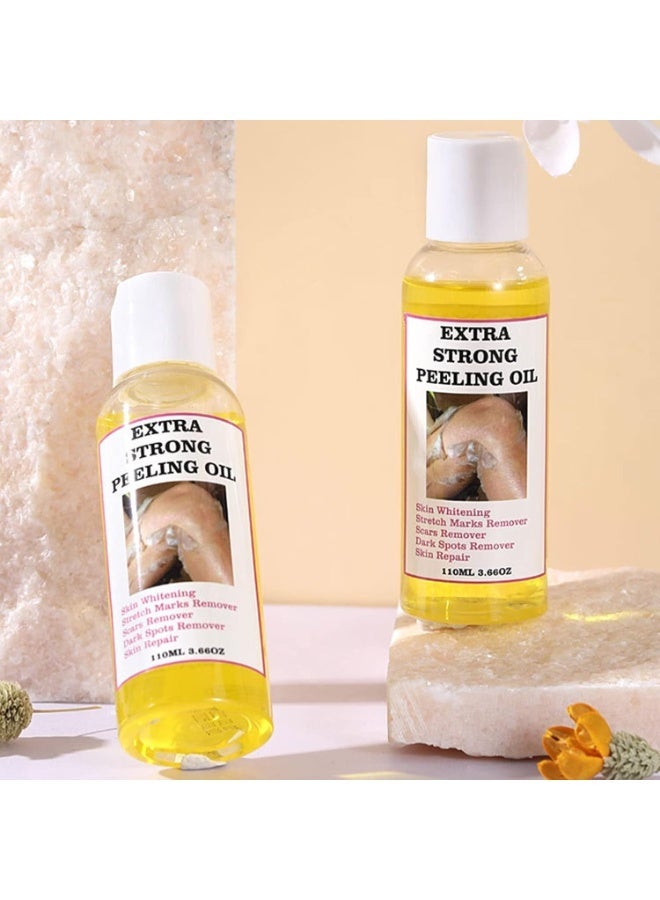 Extra Strong Peeling Oil | 110ml Body Exfoliator Effective Peeling Oil,Multi-Use Black Spot Correcting Oil Skin-Friendly Black Spot Remover Brightening Oil for Boys, Girls - Image 3