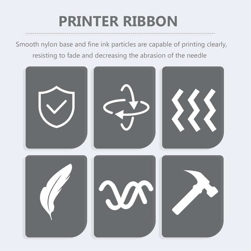 Cash Register Nylon Ink Ribbon 24pcs Red Black Dual-Color Replacement Ribbon for Tm-u220 U230 U210 U370 U300c Erc30 Erc34 Erc38 Printers Office Use - Image 5
