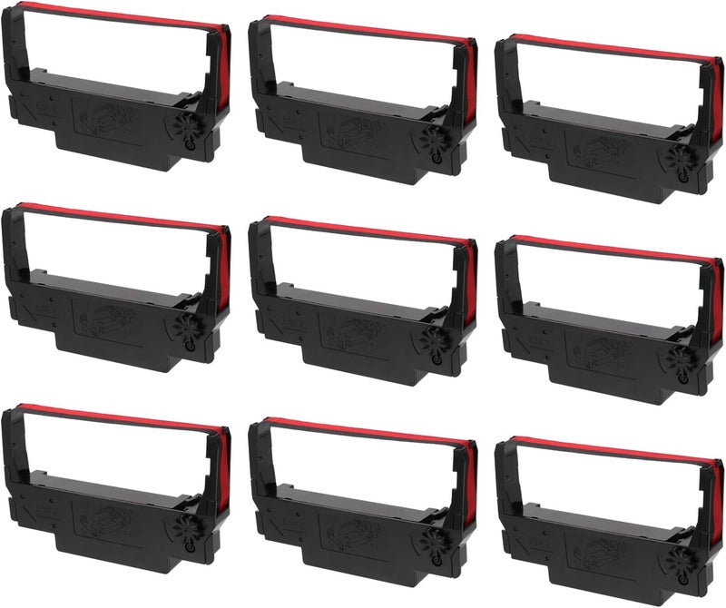 Cash Register Nylon Ink Ribbon 24pcs Red Black Dual-Color Replacement Ribbon for Tm-u220 U230 U210 U370 U300c Erc30 Erc34 Erc38 Printers Office Use - Image 1