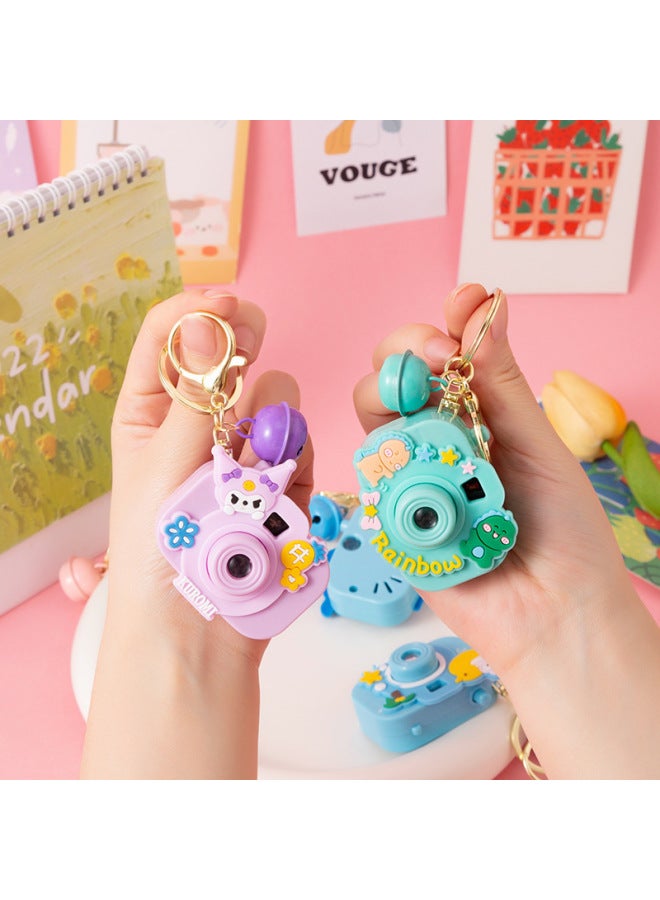 Mini Projection Camera Slide Cartoon Mini Projector Classic Childhood Fun Stall Toys-Color:Film Viewing Camera With Bell  - Image 3