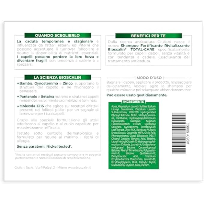 TOTALCARE STRENGTHENING REVITALISING SHAMPOO PROMOTES HAIR AND SCALP WELLBEING DAILY USE FOR MEN AND WOMEN 200ML - Image 2