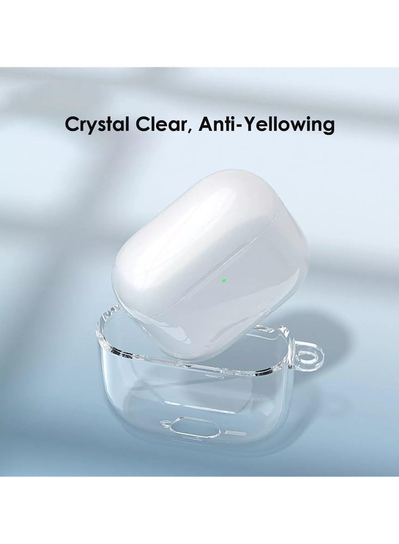 Soft TPU Clear Cover Anti-Scratch Dustproof Protective Case with Keychain for Apple AirPods 4, AirPods 4th Generation 2024, Clear - Image 4