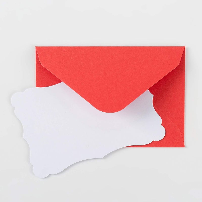 Toperd 100 Pack Mini Envelopes with White Blank Note Cards Small Self-Adhesive Envelopes Small Business Card Envelopes(4 x 2.7 Inches, 10 Colors) (White) - Image 3