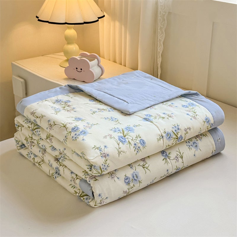 Class A Cotton Summer Quilt Air-Conditioning Single Double Summer Quilt 100 Pure Cotton Thin Quilt Student Quilt Children'S - Image 5