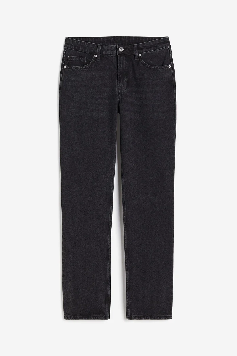 H&M Curvy Fit Straight Regular Jeans