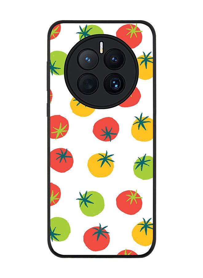 Stylizedd Rugged Black edge case for Huawei Mate 50 Slim fit Soft Case Flexible Rubber Edges Anti Drop TPU Gel Thin Cover - Different Tomatoes - Image 1