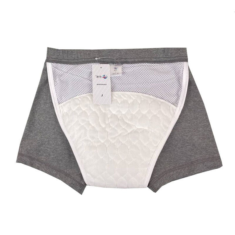 Leak-Proof Urine Underwear Men'S Washable Pure Cotton Breathable Diaper Pants For The Elderly Urine Incontinent Bed Patient Care Pants - Image 1