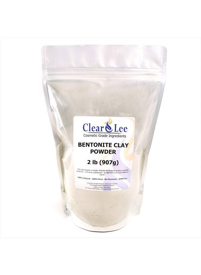 ClearLee Bentonite Clay Cosmetic Grade Powder - 100% Pure Natural Powder - Great For Skin Detox, Rejuvenation, and More - Heal Damaged Skin - DIY Clay Face Mask (2 LB)  - Image 2