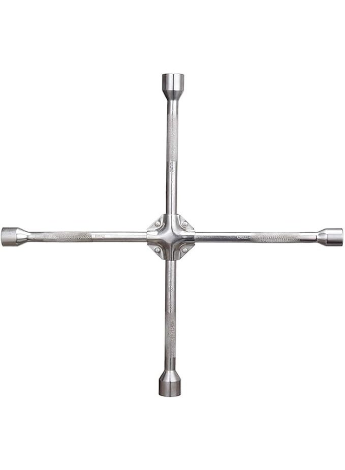 Cross Wheel Ratchet Wrench – 4-Way Car Tire Lug Nut Tool - Image 5