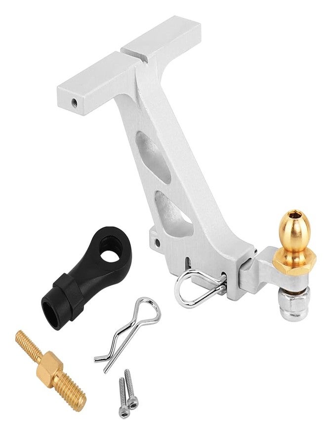 Pothyes CNC Aluminum Drop Hitch Receiver with Link Rod End Set for 1/24 RC Crawler SCX24 DIY Upgrade ((red) - Image 1
