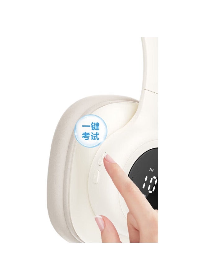 Deli (Deli) Cet-4, Cet-6, Tem-4, Tem-8 Frequency-Adjustable Listening Headphones Headset Bluetooth Lithium Battery Wireless Online Course Student Black Lt560 - Image 2