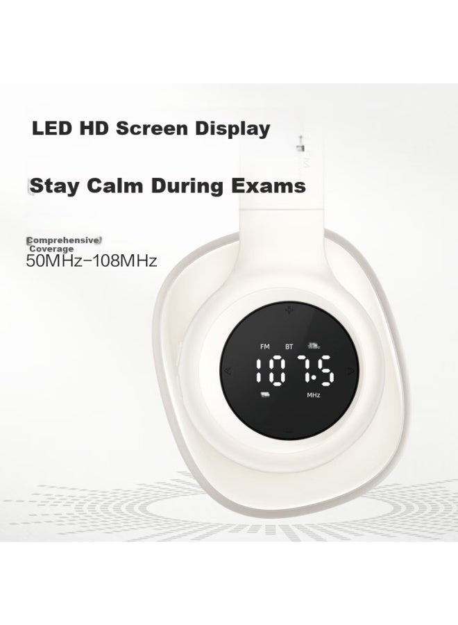 Deli Cet-4, Cet-6, Tem-4, Tem-8 Frequency-adjustable Listening Headphones Headset Bluetooth Lithium Battery Wireless Online Course Student Black Lt560 - Image 3