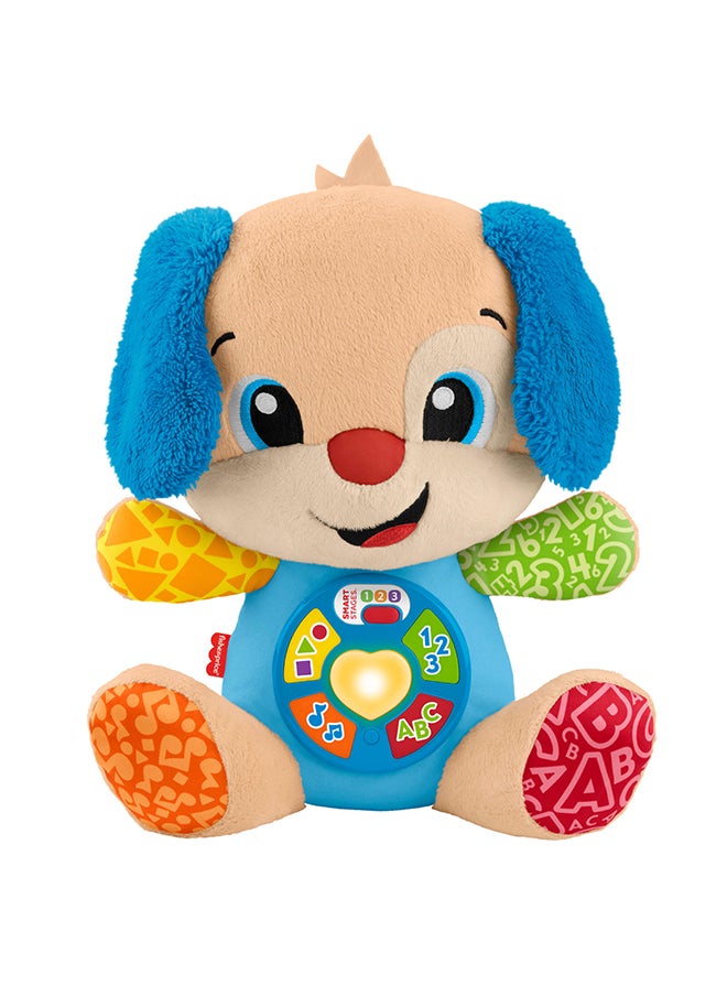 Fisher-Price Baby Learning Toy Laugh & Learn Smart Stages Puppy Musical Plush With Smart Stages For Infants Ages 6+ Months, Multilanguage Version  - Image 1