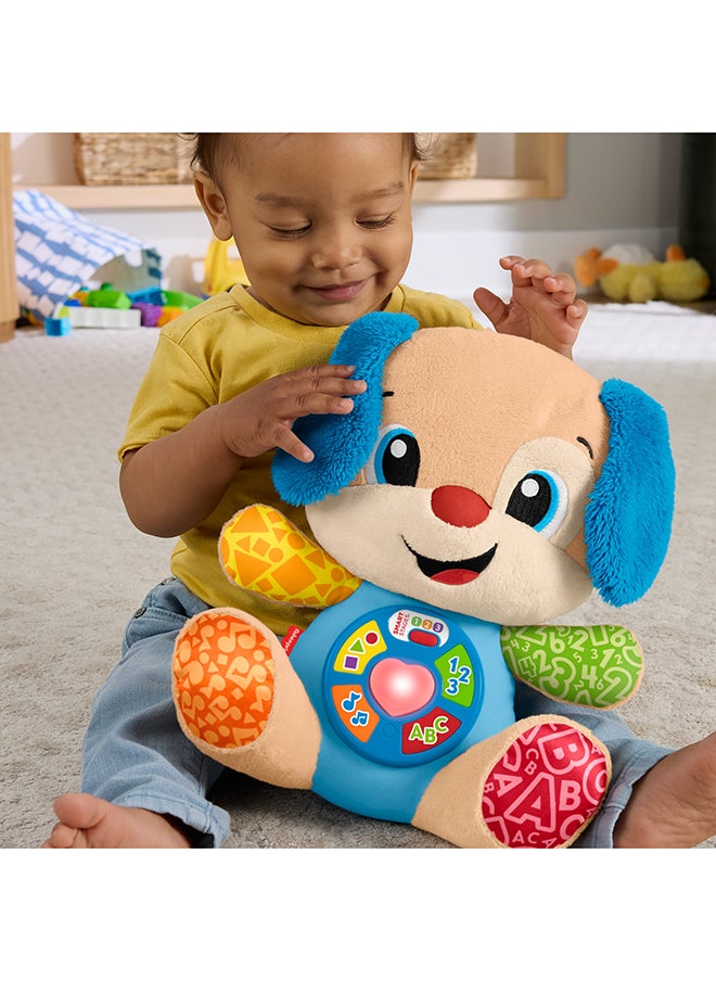 Fisher-Price Baby Learning Toy Laugh & Learn Smart Stages Puppy Musical Plush With Smart Stages For Infants Ages 6+ Months, Multilanguage Version  - Image 5
