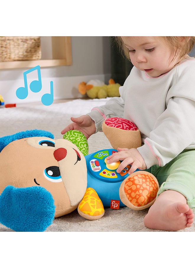 Fisher-Price Baby Learning Toy Laugh & Learn Smart Stages Puppy Musical Plush With Smart Stages For Infants Ages 6+ Months, Multilanguage Version  - Image 3