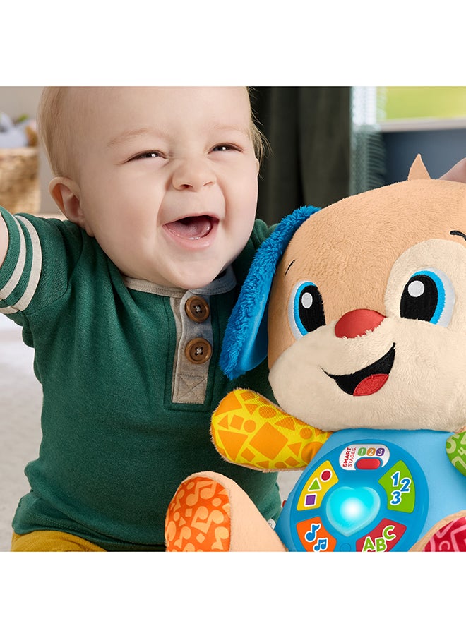 Fisher-Price Baby Learning Toy Laugh & Learn Smart Stages Puppy Musical Plush With Smart Stages For Infants Ages 6+ Months, Multilanguage Version  - Image 4