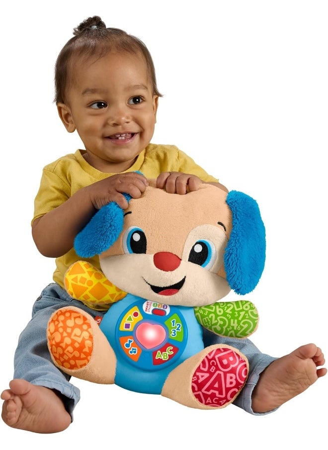 Fisher-Price Laugh & Learn First Words Puppy Smart Stages Musical Plush For Baby Learning Toy With Smart Stages For Infants Ages 6+ Months, Multilanguage Version  - Image 1