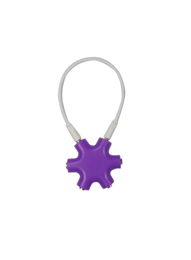 One Point Five Music Splitter 3.5mm Split Port Sharer Hexagonal Adapter Spot!-Color:White  - Image 4