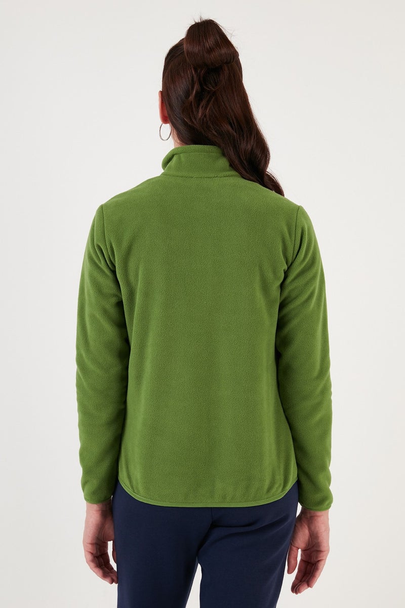 Lela Slim Fit Anti-Pilling Non-Pilling Zippered Pocket Fleece Cardigan Women's POLAR 5907002 - Image 4