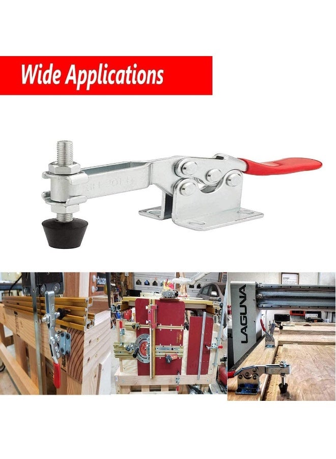 4Pcs Toggle Clamps Holding Capacity Stroke Push Pull Action Hand Tool Light Duty Toggle Clamp Tool - Image 3