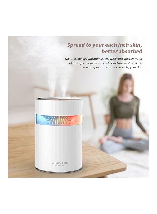 NIBEMINENT Dual Mist Humidifier With 2 Nozzle 220W White - Image 5