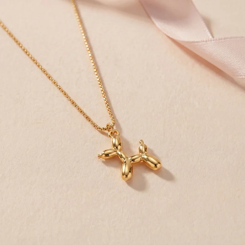 Palmonas PALMONAS Petite Balloon Horse Pendant Necklace for Women | 18K Gold Plated, Waterproof & Anti-Tarnish