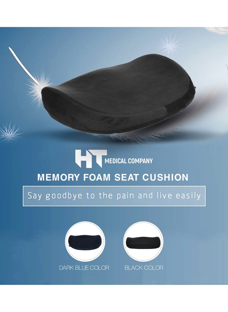 Max Comfort Comfort medical seat cushion, comfortable memory foam seat for office chair, car and home - black  - Image 4