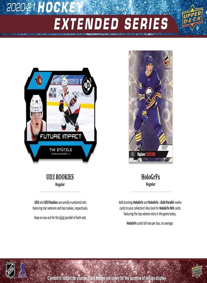 Upper Deck 2020-21 Upper Deck Extended Series Hockey Hobby Box - Image 4