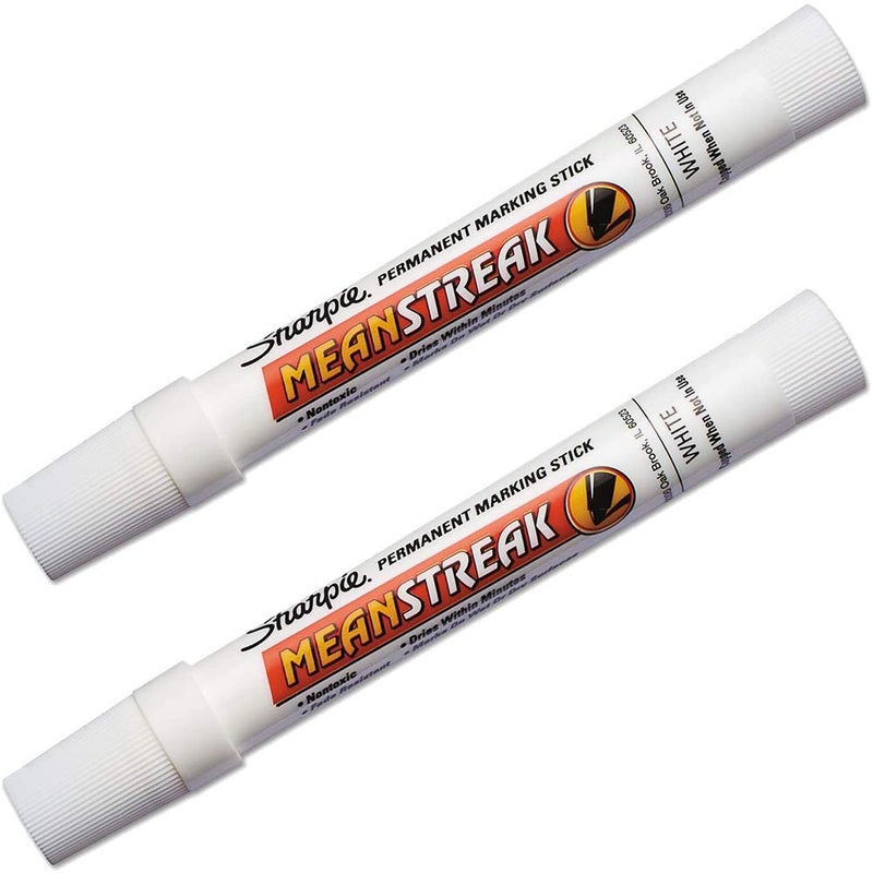 Sharpie Mean Streak Permanent Marking Stick, Bullet Tip, White, 1 Count - Image 5