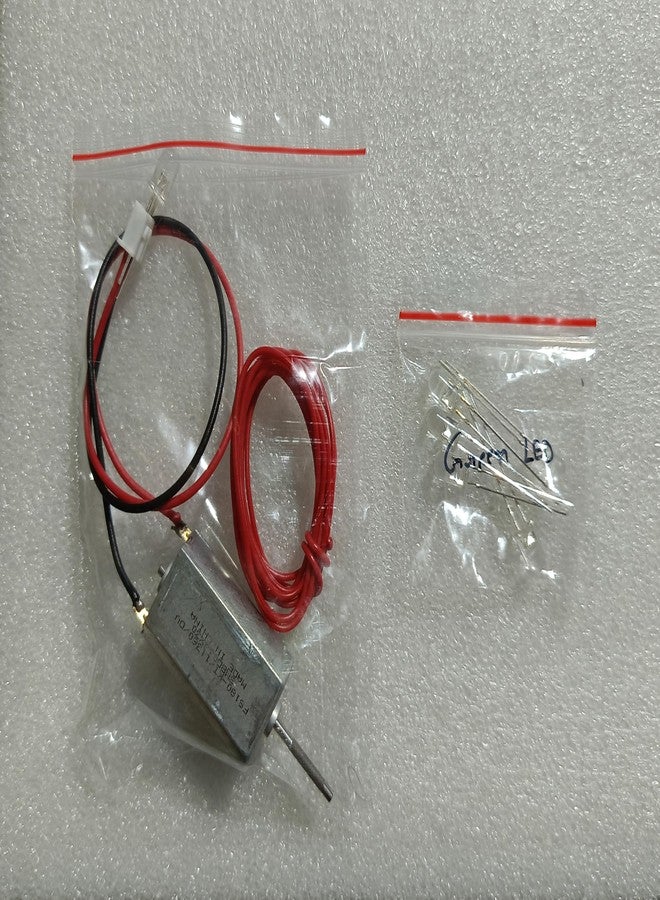 Lampion Electronics محرك دينامو إلكتروني من لامبيون (قطعة واحدة) مولد تيار مستمر 3-5 فولت، مناسب لمشاريع وتجارب العلوم المدرسية، لون فضي، 5 مصابيح LED خضراء وسلك توصيل بطول متر واحد - Image 4