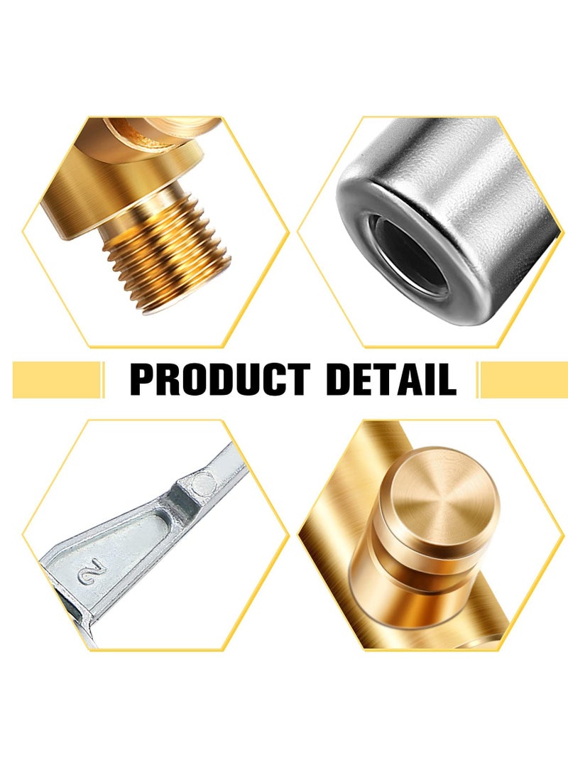 SOLARAE 4 Pcs Tire Air Chuck Inflation Hose Adapter Air Chuck Lock, Hose Repair End with Barb Connector to Connect Portable Tire Inflation Head for Car Bike Pump Hose Repair - Image 4