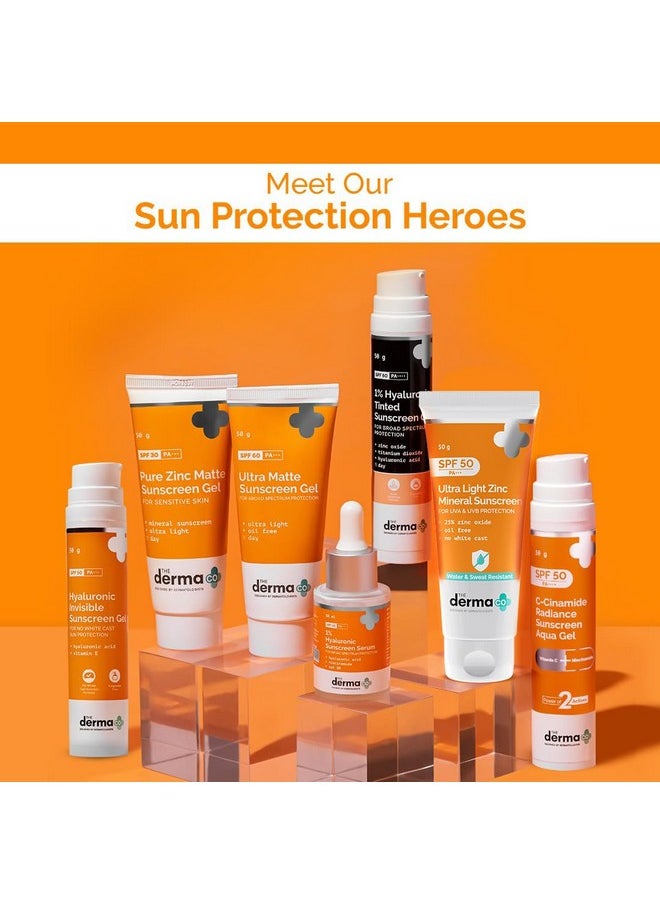 ذا ديرما كو واقي من الشمس خفيف للغاية يحتوي على معدن الزنك مع عامل حماية من الشمس SPF 50 Pa+++ للحماية من الأشعة فوق البنفسجية واسعة النطاق والضوء الأزرق لجميع أنواع البشرة 50 جم  - Image 3