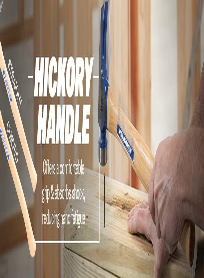 VAUGHAN Hickory Handle 999 Series Framer Hammer, 24oz Milled Face, Made In The USA, 505M, VN12320 - Image 4