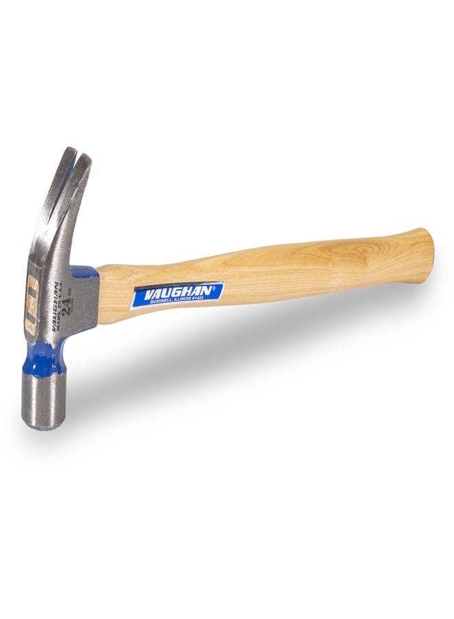VAUGHAN Hickory Handle 999 Series Framer Hammer, 24oz Milled Face, Made In The USA, 505M, VN12320 - Image 1