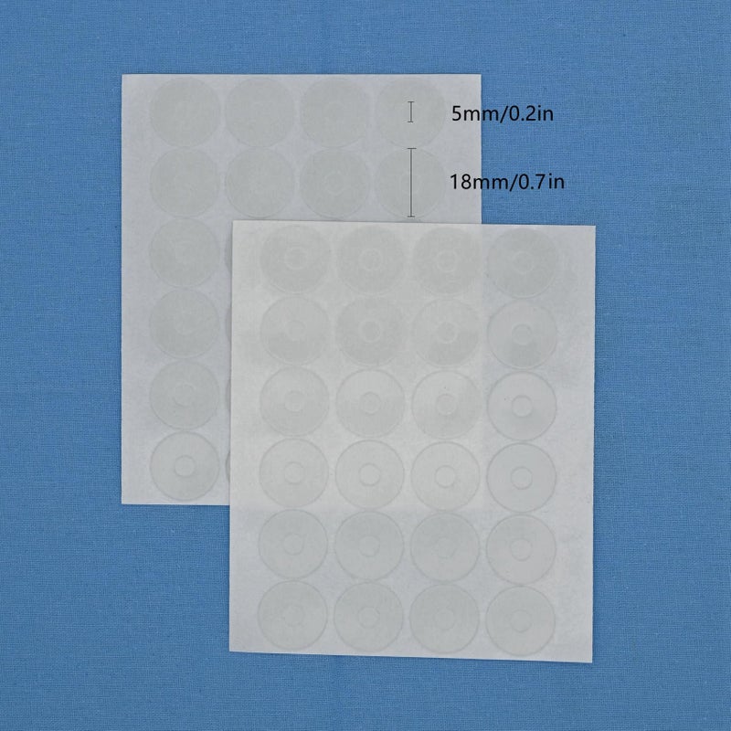 Linxiao Non Slip Silicone Grips For Quilt Templates Ruler Grip Stickers True Grips For Quilting Rulers 96 Pieces In Total  48 Large And 48 Small Non Slip Silicone Grips - Image 3