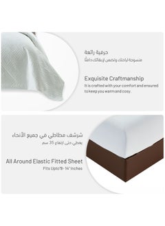 دوناتيلا 3 قطع طقم لحاف مضغوط مايكروفايبر مقاس مفرد ابيض  - Image 4