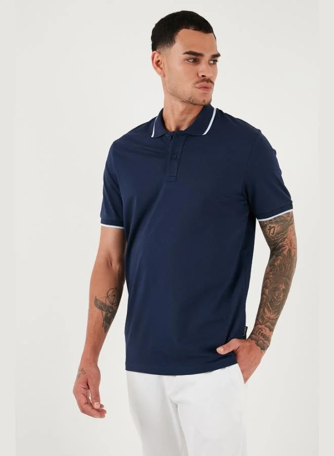 Buratti  Buratti Cotton Regular Fit Polo Neck T Shirt Men's Polo Neck T Shirt 5902063 for Men | Best Price UAE