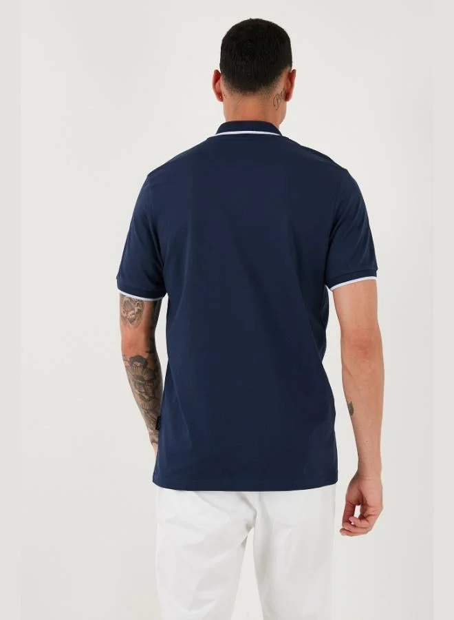 Buratti  Buratti Cotton Regular Fit Polo Neck T Shirt Men's Polo Neck T Shirt 5902063 for Men | Best Price UAE