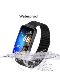 O Ozone Milanese Straps For Huawei Band 8 | Band 9 With TPU Watch Case, Magnetic Stainless Steel Mesh Replacement Strap for Women Men- Rose Gold  - Image 5
