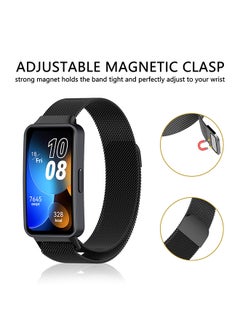 O Ozone Milanese Straps For Huawei Band 8 | Band 9 With TPU Watch Case, Magnetic Stainless Steel Mesh Replacement Strap for Women Men- Rose Gold  - Image 3