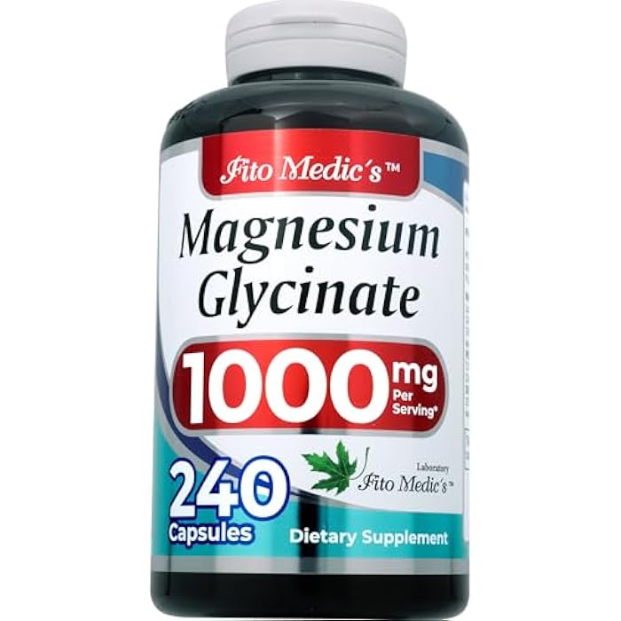 FITO MEDIC'S FITO Medic’S Lab Magnesium Glycinate Supplement, Glicinato de Magnesio, 180 Capsules - Image 3