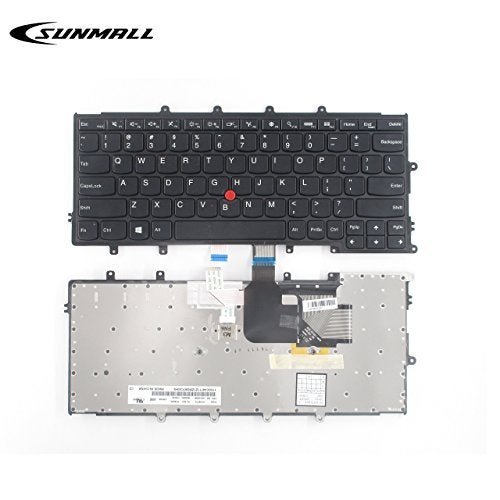 SUNMALL بديل لوحة مفاتيح SUNMALL متوافق مع لابتوب Lenovo ThinkPad X230S X240 X240S X240I X250 X260 X270 باللون الأسود تخطيط أمريكي - Image 2