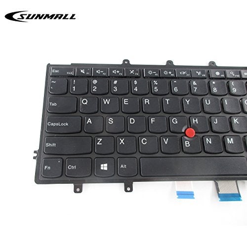 SUNMALL بديل لوحة مفاتيح SUNMALL متوافق مع لابتوب Lenovo ThinkPad X230S X240 X240S X240I X250 X260 X270 باللون الأسود تخطيط أمريكي - Image 3