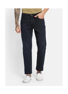 OCTAVE Men's mid-rise straight fit denim jeans,Carbon Blue  - Image 2