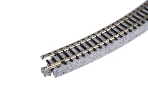 Kato USA Model Train Products Unitrack, 348mm (13 3/4") Radius 45-Degree Curve Track (4-Piece) - Image 3