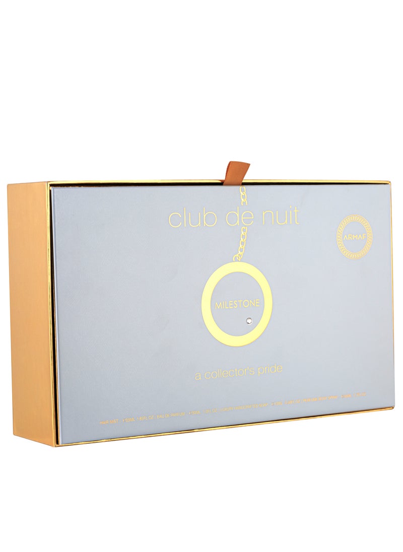Armaf Armaf Club De Nuit Milestone 4 Pieces Gift Set For Unisex, Eau De Parfum 105ml, Perfume Body Spray 50ml, Shampoo 250ml, Shower Gel 100ml, perfumes for men & women  - Image 4